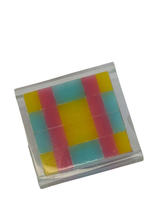 Easter Checkerboard Brooch