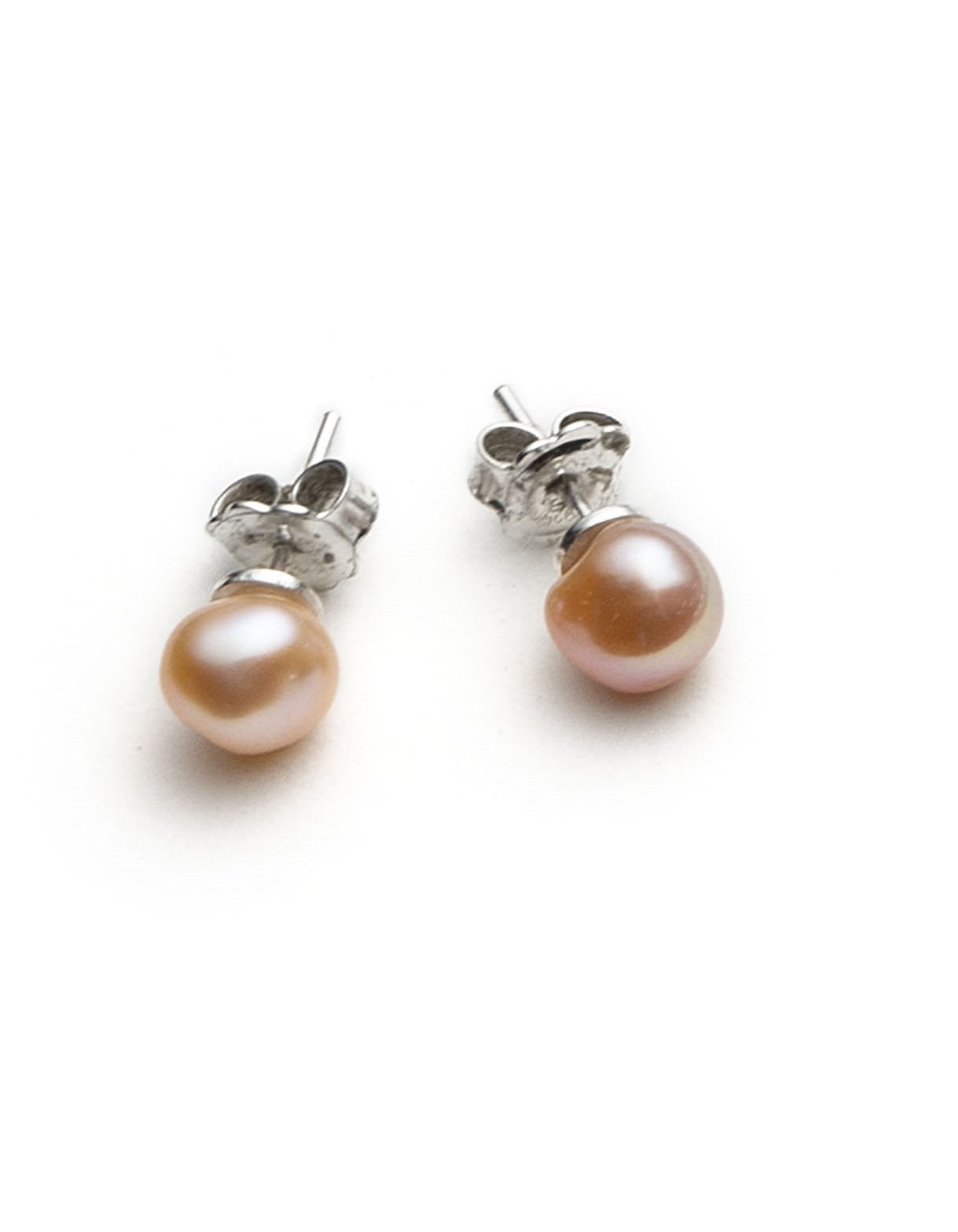 one of a kind baroque pearl studs