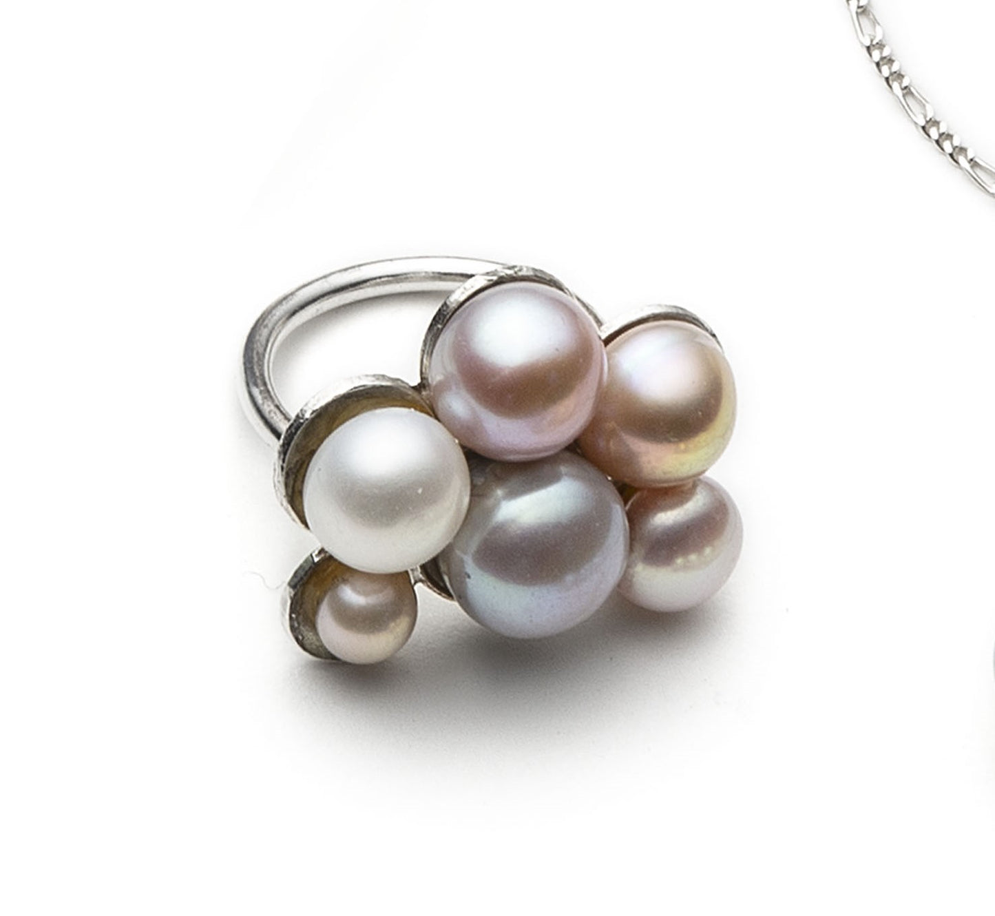 Big Cluster Pearl Ring