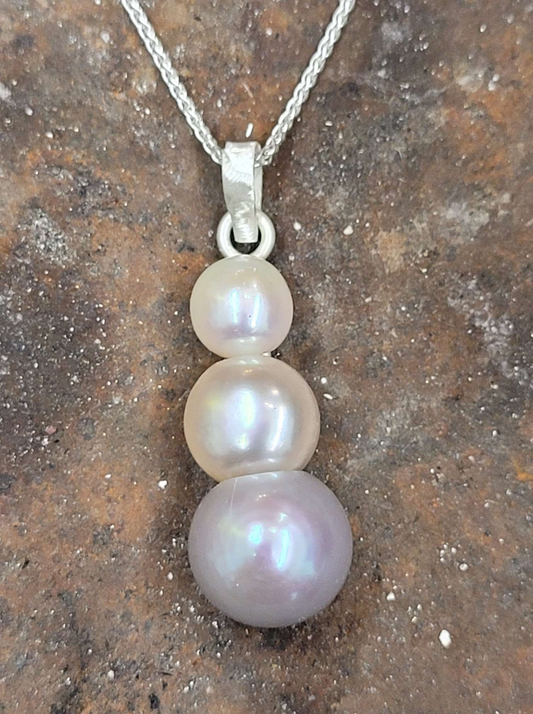 Three Pearl Necklace